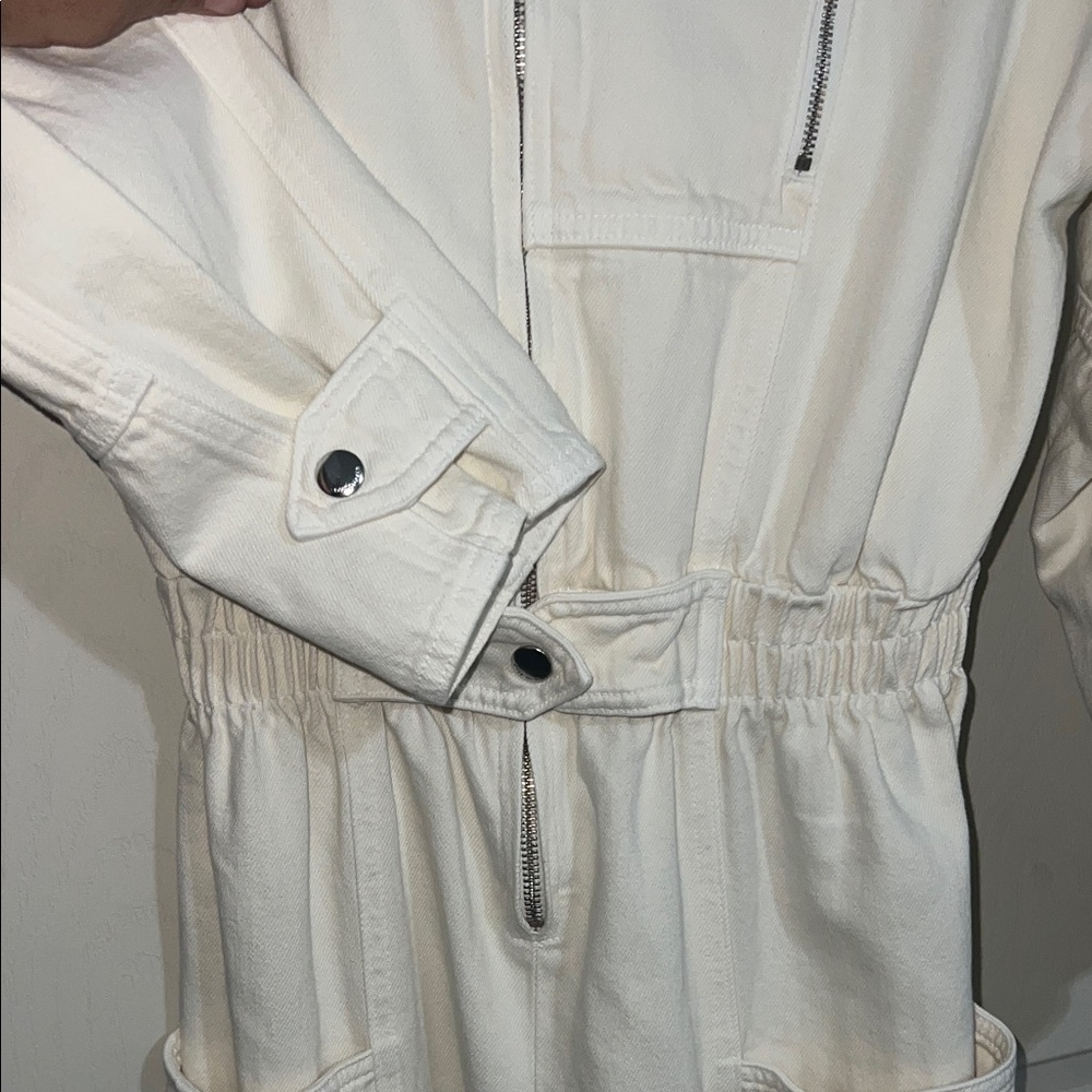 off White jean Jumpsuit - Picture 10 of 11